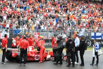World © Octane Photographic Ltd. Formula 1 – German GP. Scuderia Ferrari F2004 of Michael Schumacher being driven by his son Mick Schumacher. Hockenheimring, Hockenheim, Germany. Sunday 28th July 2019.