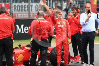 World © Octane Photographic Ltd. Formula 1 – German GP. Scuderia Ferrari F2004 of Michael Schumacher being driven by his son Mick Schumacher. Hockenheimring, Hockenheim, Germany. Sunday 28th July 2019.