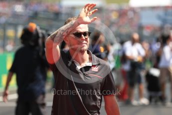 World © Octane Photographic Ltd. Formula 1 – Hungarian GP - Drivers’ Parade. Haas F1 Team VF-18 – Kevin Magnussen. Hungaroring, Budapest, Hungary. Sunday 29th July 2018.