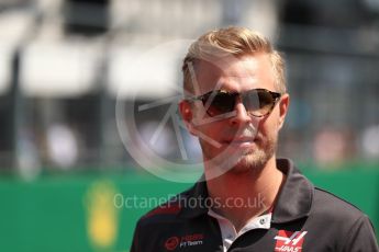 World © Octane Photographic Ltd. Formula 1 – Hungarian GP - Drivers’ Parade. Haas F1 Team VF-18 – Kevin Magnussen. Hungaroring, Budapest, Hungary. Sunday 29th July 2018.