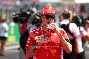 World © Octane Photographic Ltd. Formula 1 – Hungarian GP - Drivers’ Parade. Scuderia Ferrari SF71-H – Kimi Raikkonen. Hungaroring, Budapest, Hungary. Sunday 29th July 2018.