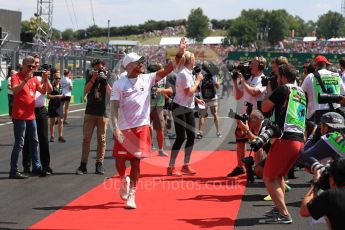World © Octane Photographic Ltd. Formula 1 – Hungarian GP - Drivers’ Parade. Mercedes AMG Petronas Motorsport AMG F1 W09 EQ Power+ - Lewis Hamilton. Hungaroring, Budapest, Hungary. Sunday 29th July 2018.