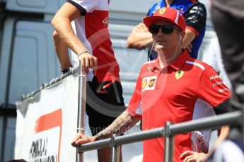 World © Octane Photographic Ltd. Formula 1 – Hungarian GP - Drivers’ Parade. Scuderia Ferrari SF71-H – Kimi Raikkonen. Hungaroring, Budapest, Hungary. Sunday 29th July 2018.