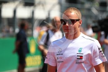 World © Octane Photographic Ltd. Formula 1 – Hungarian GP - Drivers’ Parade. Mercedes AMG Petronas Motorsport AMG F1 W09 EQ Power+ - Valtteri Bottas. Hungaroring, Budapest, Hungary. Sunday 29th July 2018.