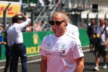 World © Octane Photographic Ltd. Formula 1 – Hungarian GP - Drivers’ Parade. Mercedes AMG Petronas Motorsport AMG F1 W09 EQ Power+ - Valtteri Bottas. Hungaroring, Budapest, Hungary. Sunday 29th July 2018.