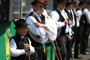 World © Octane Photographic Ltd. Formula 1 – Hungarian GP - Drivers’ Parade. Hungarian traditional dancers. Hungaroring, Budapest, Hungary. Sunday 29th July 2018.