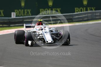 World © Octane Photographic Ltd. Formula 1 – Hungarian GP - Green flag lap. Alfa Romeo Sauber F1 Team C37 – Charles Leclerc. Hungaroring, Budapest, Hungary. Sunday 29th July 2018.