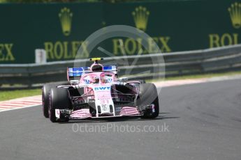 World © Octane Photographic Ltd. Formula 1 – Hungarian GP - Green flag lap. Sahara Force India VJM11 - Esteban Ocon. Hungaroring, Budapest, Hungary. Sunday 29th July 2018.