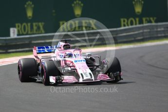 World © Octane Photographic Ltd. Formula 1 – Hungarian GP - Green flag lap. Sahara Force India VJM11 - Sergio Perez. Hungaroring, Budapest, Hungary. Sunday 29th July 2018.