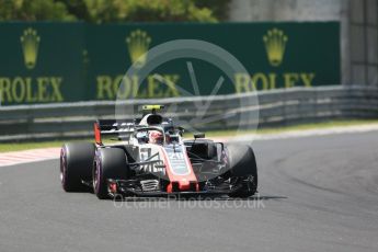 World © Octane Photographic Ltd. Formula 1 – Hungarian GP - Green flag lap. Haas F1 Team VF-18 – Kevin Magnussen. Hungaroring, Budapest, Hungary. Sunday 29th July 2018.