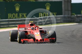 World © Octane Photographic Ltd. Formula 1 – Hungarian GP - Green flag lap. Scuderia Ferrari SF71-H – Kimi Raikkonen. Hungaroring, Budapest, Hungary. Sunday 29th July 2018.