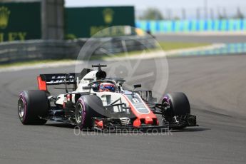 World © Octane Photographic Ltd. Formula 1 – Hungarian GP - Green flag lap. Haas F1 Team VF-18 – Romain Grosjean. Hungaroring, Budapest, Hungary. Sunday 29th July 2018.