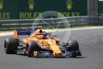 World © Octane Photographic Ltd. Formula 1 – Hungarian GP - Green flag lap. McLaren MCL33 – Stoffel Vandoorne. Hungaroring, Budapest, Hungary. Sunday 29th July 2018.