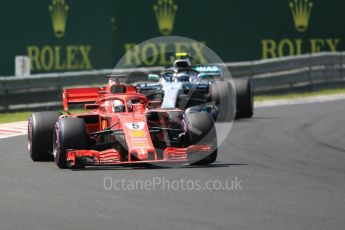 World © Octane Photographic Ltd. Formula 1 – Hungarian GP - Green flag lap. Scuderia Ferrari SF71-H – Sebastian Vettel. Hungaroring, Budapest, Hungary. Sunday 29th July 2018.