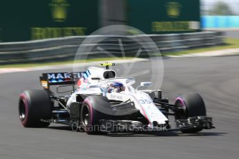 World © Octane Photographic Ltd. Formula 1 – Hungarian GP - Green flag lap. Williams Martini Racing FW41 – Sergey Sirotkin. Hungaroring, Budapest, Hungary. Sunday 29th July 2018.
