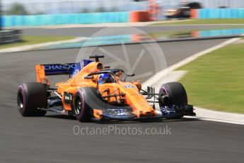 World © Octane Photographic Ltd. Formula 1 – Hungarian GP - Green flag lap. McLaren MCL33 – Fernando Alonso. Hungaroring, Budapest, Hungary. Sunday 29th July 2018.