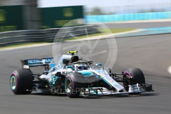 World © Octane Photographic Ltd. Formula 1 – Hungarian GP - Green flag lap. Mercedes AMG Petronas Motorsport AMG F1 W09 EQ Power+ - Valtteri Bottas. Hungaroring, Budapest, Hungary. Sunday 29th July 2018.
