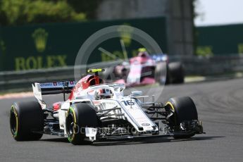 World © Octane Photographic Ltd. Formula 1 – Hungarian GP - Race. Alfa Romeo Sauber F1 Team C37 – Charles Leclerc. Hungaroring, Budapest, Hungary. Sunday 29th July 2018.