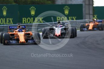 World © Octane Photographic Ltd. Formula 1 – Hungarian GP - Race. McLaren MCL33 – Fernando Alonso. Hungaroring, Budapest, Hungary. Sunday 29th July 2018.