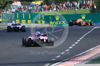 World © Octane Photographic Ltd. Formula 1 – Hungarian GP - Race. Sahara Force India VJM11 - Sergio Perez. Hungaroring, Budapest, Hungary. Sunday 29th July 2018.