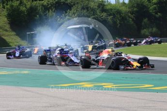 World © Octane Photographic Ltd. Formula 1 – Hungarian GP - Race. Aston Martin Red Bull Racing TAG Heuer RB14 – Max Verstappen. Hungaroring, Budapest, Hungary. Sunday 29th July 2018.