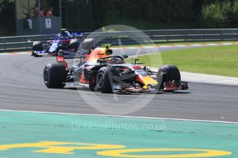 World © Octane Photographic Ltd. Formula 1 – Hungarian GP - Race. Aston Martin Red Bull Racing TAG Heuer RB14 – Max Verstappen. Hungaroring, Budapest, Hungary. Sunday 29th July 2018.
