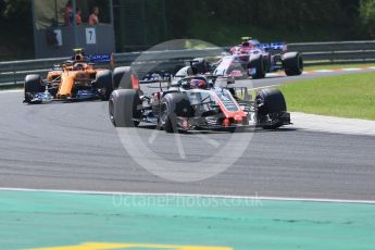 World © Octane Photographic Ltd. Formula 1 – Hungarian GP - Race. Haas F1 Team VF-18 – Romain Grosjean. Hungaroring, Budapest, Hungary. Sunday 29th July 2018.