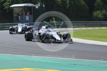 World © Octane Photographic Ltd. Formula 1 – Hungarian GP - Race. Williams Martini Racing FW41 – Sergey Sirotkin. Hungaroring, Budapest, Hungary. Sunday 29th July 2018.
