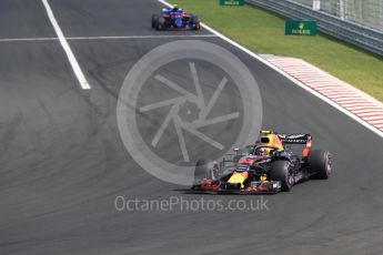 World © Octane Photographic Ltd. Formula 1 – Hungarian GP - Race. Aston Martin Red Bull Racing TAG Heuer RB14 – Max Verstappen. Hungaroring, Budapest, Hungary. Sunday 29th July 2018.