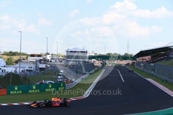 World © Octane Photographic Ltd. Formula 1 – Hungarian GP - Race. Aston Martin Red Bull Racing TAG Heuer RB14 – Max Verstappen. Hungaroring, Budapest, Hungary. Sunday 29th July 2018.