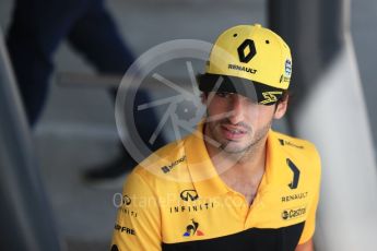 World © Octane Photographic Ltd. Formula 1 – Hungarian GP - Paddock. Renault Sport F1 Team – Carlos Sainz. Hungaroring, Budapest, Hungary. Friday 27th July 2018.