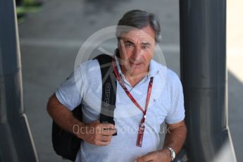 World © Octane Photographic Ltd. Formula 1 – Hungarian GP - Paddock. Carlos Sainz Sr. Hungaroring, Budapest, Hungary. Friday 27th July 2018.