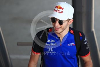 World © Octane Photographic Ltd. Formula 1 – Hungarian GP - Paddock. Scuderia Toro Rosso  – Pierre Gasly. Hungaroring, Budapest, Hungary. Friday 27th July 2018.