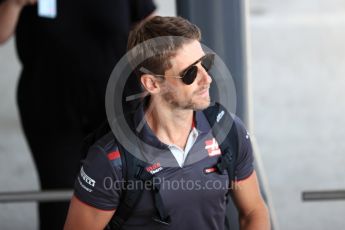 World © Octane Photographic Ltd. Formula 1 – Hungarian GP - Paddock. Haas F1 Team – Romain Grosjean. Hungaroring, Budapest, Hungary. Friday 27th July 2018.