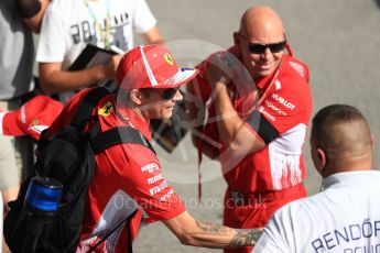 World © Octane Photographic Ltd. Formula 1 – Hungarian GP - Paddock. Scuderia Ferrari – Kimi Raikkonen. Hungaroring, Budapest, Hungary. Friday 27th July 2018.
