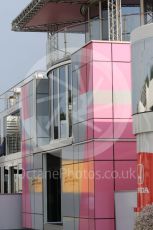 World © Octane Photographic Ltd. Formula 1 – Hungarian GP - Paddock. Sahara Force India VJM11. Hungaroring, Budapest, Hungary. Saturday 28th July 2018.