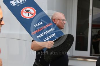 World © Octane Photographic Ltd. Formula 1 – Hungarian GP - Paddock. End of curfew. Hungaroring, Budapest, Hungary. Saturday 28th July 2018.