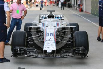 World © Octane Photographic Ltd. Formula 1 – Hungarian GP - Morning setup. Williams Martini Racing FW41 – Lance Stroll. Hungaroring, Budapest, Hungary. Saturday 28th July 2018.