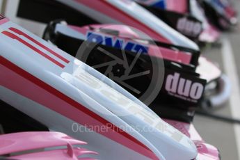 World © Octane Photographic Ltd. Formula 1 – Hungarian GP - Morning setup. Sahara Force India VJM11 - Sergio Perez. Hungaroring, Budapest, Hungary. Saturday 28th July 2018.