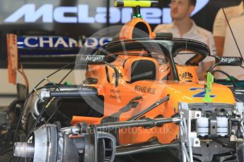 World © Octane Photographic Ltd. Formula 1 – Hungarian GP - Morning setup. McLaren MCL33. Hungaroring, Budapest, Hungary. Saturday 28th July 2018.
