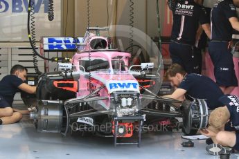 World © Octane Photographic Ltd. Formula 1 – Hungarian GP - Morning setup. Sahara Force India VJM11. Hungaroring, Budapest, Hungary. Saturday 28th July 2018.
