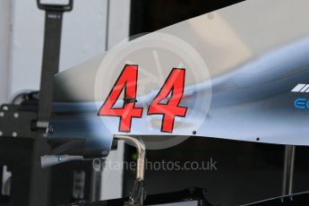 World © Octane Photographic Ltd. Formula 1 – Hungarian GP - Paddock. Mercedes AMG Petronas Motorsport AMG F1 W09 EQ Power+ - Lewis Hamilton. Hungaroring, Budapest, Hungary. Saturday 28th July 2018.