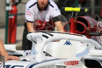 World © Octane Photographic Ltd. Formula 1 – Hungarian GP - Paddock. Alfa Romeo Sauber F1 Team C37 – Charles Leclerc. Hungaroring, Budapest, Hungary. Saturday 28th July 2018.