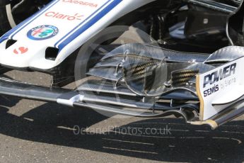 World © Octane Photographic Ltd. Formula 1 – Hungarian GP - Paddock. Alfa Romeo Sauber F1 Team C37. Hungaroring, Budapest, Hungary. Saturday 28th July 2018.