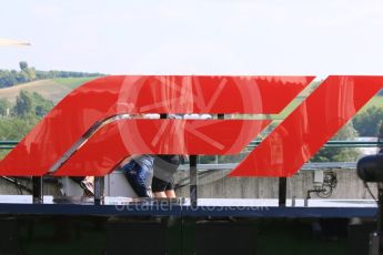 World © Octane Photographic Ltd. Formula 1 – Hungarian GP - Paddock. F1 logo. Hungaroring, Budapest, Hungary. Saturday 28th July 2018.