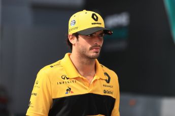 World © Octane Photographic Ltd. Formula 1 – Hungarian GP - Paddock. Renault Sport F1 Team RS18 – Carlos Sainz. Hungaroring, Budapest, Hungary. Saturday 28th July 2018.