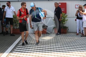 World © Octane Photographic Ltd. Formula 1 – Hungarian GP - Paddock. Scuderia Ferrari SF71-H – Sebastian Vettel. Hungaroring, Budapest, Hungary. Saturday 28th July 2018.