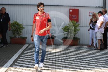World © Octane Photographic Ltd. Formula 1 – Hungarian GP - Paddock. Scuderia Ferrari – Antonio Giovinazzi. Hungaroring, Budapest, Hungary. Saturday 28th July 2018.
