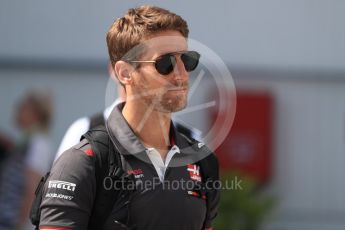 World © Octane Photographic Ltd. Formula 1 – Hungarian GP - Paddock. Haas F1 Team VF-18 – Romain Grosjean. Hungaroring, Budapest, Hungary. Saturday 28th July 2018.