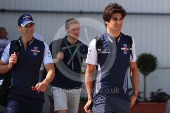 World © Octane Photographic Ltd. Formula 1 – Hungarian GP - Paddock. Williams Martini Racing FW41 – Lance Stroll. Hungaroring, Budapest, Hungary. Saturday 28th July 2018.